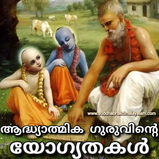 ആദ്ധ്യാത്മിക ഗുരുവിന്റെ യോഗ്യതകൾ