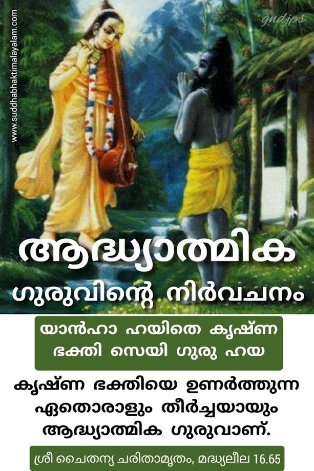 ആദ്ധ്യാത്മിക ഗുരുവിന്റെ നിർവചനം